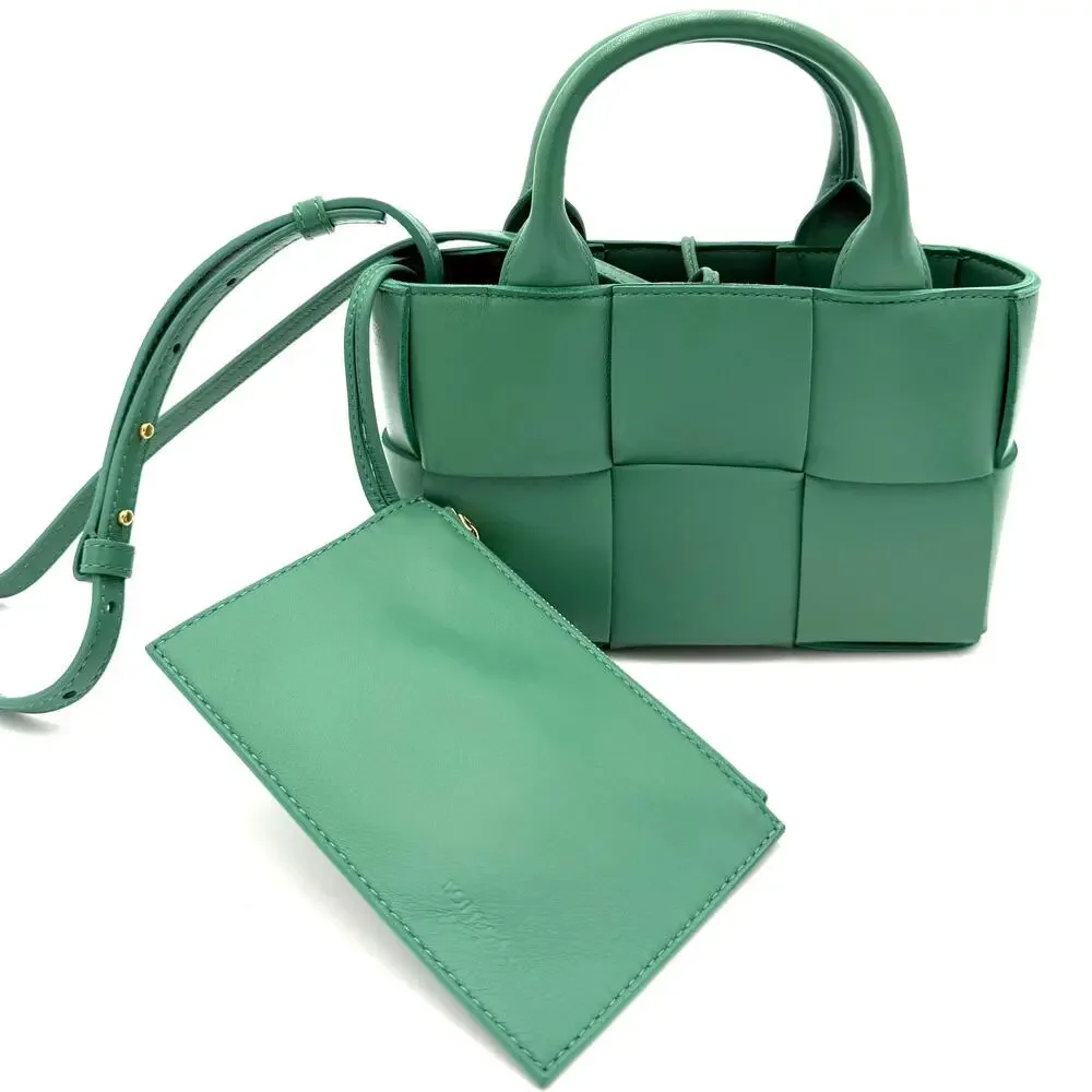 Intreccio Candy Arco Tote in Mermaid Green - Picture 5 of 12